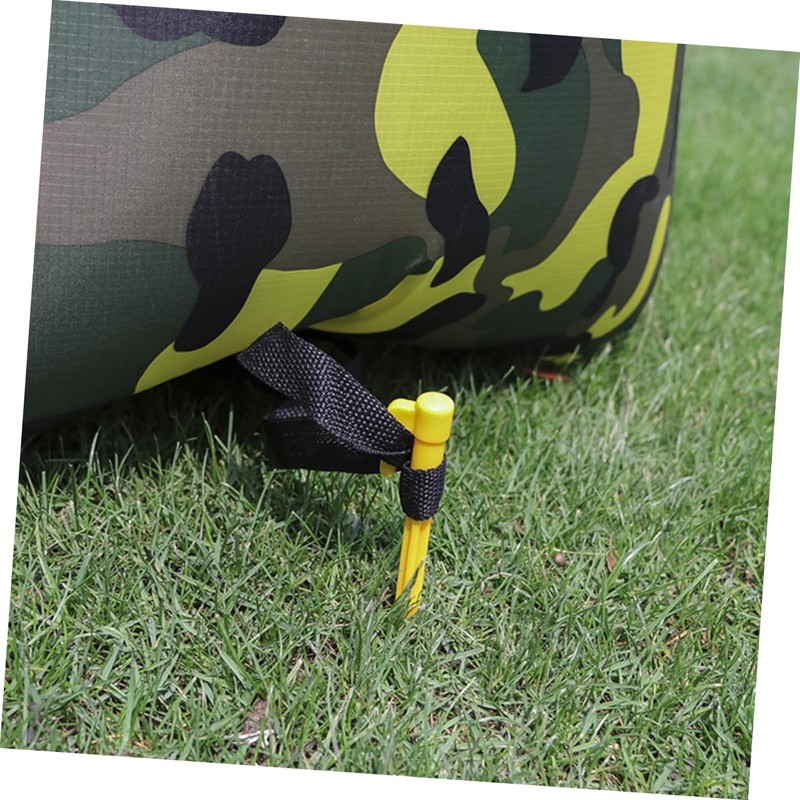 Mipcase Heavy Duty Plastic Tent Pegs Yellow Beach and Garden