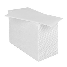JINYUDOME Airlaid Napkin 20 x 40 cm, Absorbent and Tear-Resistant, Table Decoration for Weddings and Events, White, Pack of 100