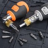 Geokin: 8-in-1 Magnetic Ratcheting Screwdriver Set with Phillips/Torx/Hex/Square Heads -