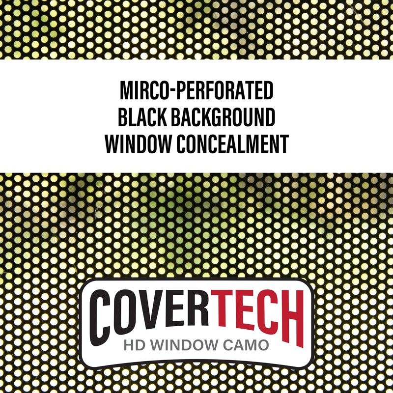 Hunting Blind Window Camo - See Through CoverTech HD Window