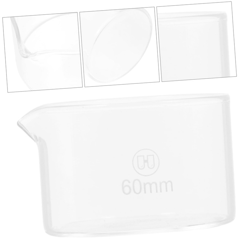 MAGICLULU 1Pc Borosilicate Glass Crystallizing Dish with Spout Evaporation Dish