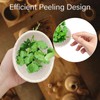 Handmade Pottery Herb Stripper Bowl - Ceramic Herb Peeler &