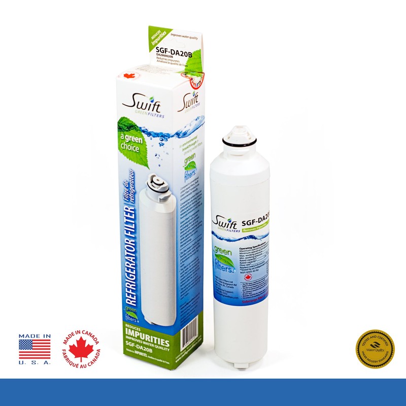 Swift Green Filters SGF-DA20B Compatible Refrigerator Water Filter for DA29-0020B,DA2900019A,DA2900020A,DA97-08006A-B