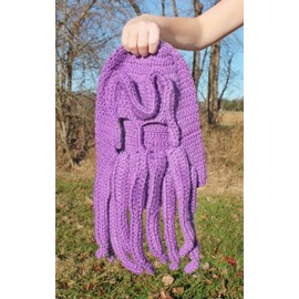 Toy Vault Cthulhu Monster Ski Mask (Purple), HP Lovecraft Costume Prop
