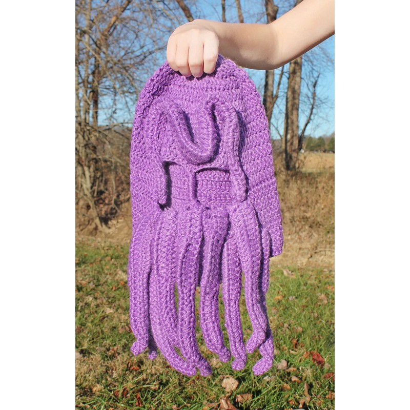 Toy Vault Cthulhu Monster Ski Mask (Purple), HP Lovecraft Costume