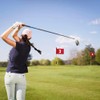 Pack of 4 Golf Flags Mini Golf Flag with Tube