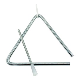 GICO Children's Triangle Metal Large 15 x 15 cm with Clapper Percussion Instrument 3870