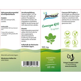 Liposomale Coenzym Q10 Tropfen hochdosiert - (15.000mg Coenzym Q10 pro Packung) 500mg Coenzym Q10 pro Tagesdosis - MCT Öl - Hohe Bioverfügbarkeit