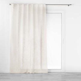 Douceur d'Intérieur Haltona Natural Linen Effect Concealed Tab Top Curtains 140 x 240 cm