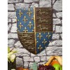 19" Tall Medieval Kingdom Knight Coat of Arms Le Fleur