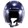 LS2 Helmets Copter Open Face Helmet (American Red/White/Blue - Large)