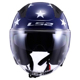 LS2 Helmets Copter Open Face Helmet (American Red/White/Blue - Large)