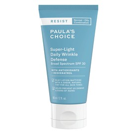 Paula's Choice RESIST Anti-Ageing Lightly Tinted Day Cream SPF 30 - Minimises Blemished Skin & Pigment Spots - Mineral Sun Cream with Antioxidants - Combination Skin to Oily Skin - 60 ml