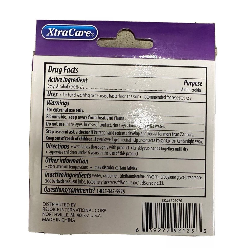 Xtracare Antibacterial Hand Sanitizer lavender Scented, 2-ct. Pack