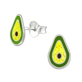 Avocado Stud Earrings - 925 Sterling Silver