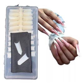 zeiry Tips Punta Piramidal Media Luna Para Uña