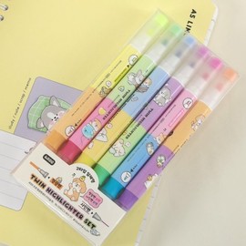 Irinupgae Twin Highlighter Set 4000 Highlighter Pen Sign Pen / 이리눕개 트윈 하이라이터 세트 4000 형광펜 사인펜
