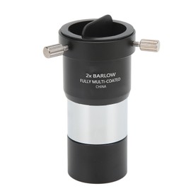 1.25 Inch 2X Barlow Mirror Optical Glass Magnification Barlow Lens Science Astronomical Telescope Accessories