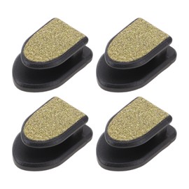 HEROFFIX 4 Pcs for Purses and Bags, Umbrella Etc Car Storage Hooks Sturdy Car Adhesive Hooks Gold Tone Plastic 1.18"x0.79"