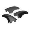 3Pcs Surfboard Fins PVC Quick Release Replacement Tri Fin Set