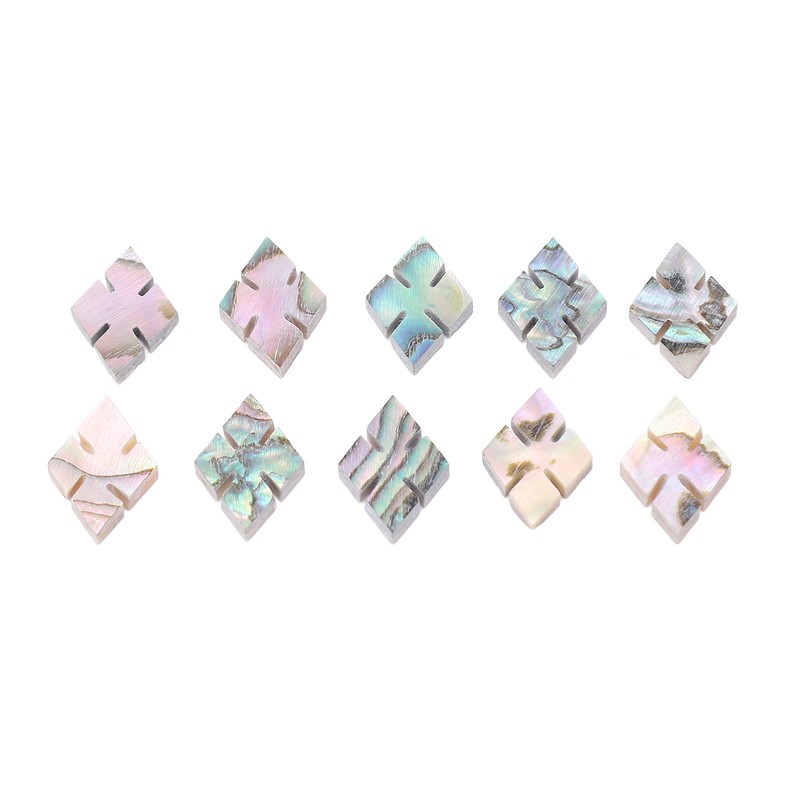 10 Pcs Guitar Fingerboard Inlay Abalone Shell Exquisite Beautiful Fretboard