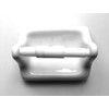 Toilet Paper Tissue Holder BA777 White Glazed Ceramic with Roller