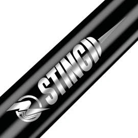 RUTHLESS Sting 3XS1774 Polycarbonate Dart Shafts Solid White with Black Aluminium Finish Medium 49mm (3 Sets of 3 Stems)