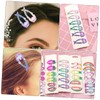 Mikinona 18pcs Mermaid Design Hairpins for Durable Cartoon Hair Clips