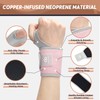 INDEEMAX 2 Pack Copper Carpal Tunnel Wrist brace, Compression Wrist