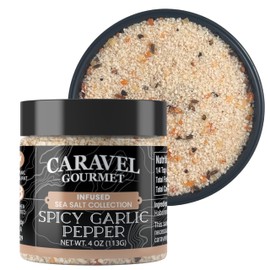 Spicy Garlic Pepper Sea Salt - 4 oz Jar