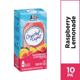 Crystal Light Sugar-Free Raspberry Lemonade On-The-Go Powdered Drink Mix 10 Count