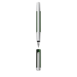 Pelikan Pura P40 Fountain Pen, Forest Green, Nib B (wide), High-Quality Cartridge Fountain Pen in Gift Case, 822862