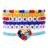 Autism Awareness Bracelets Set Puzzle Piece Charm Proud Love Heart