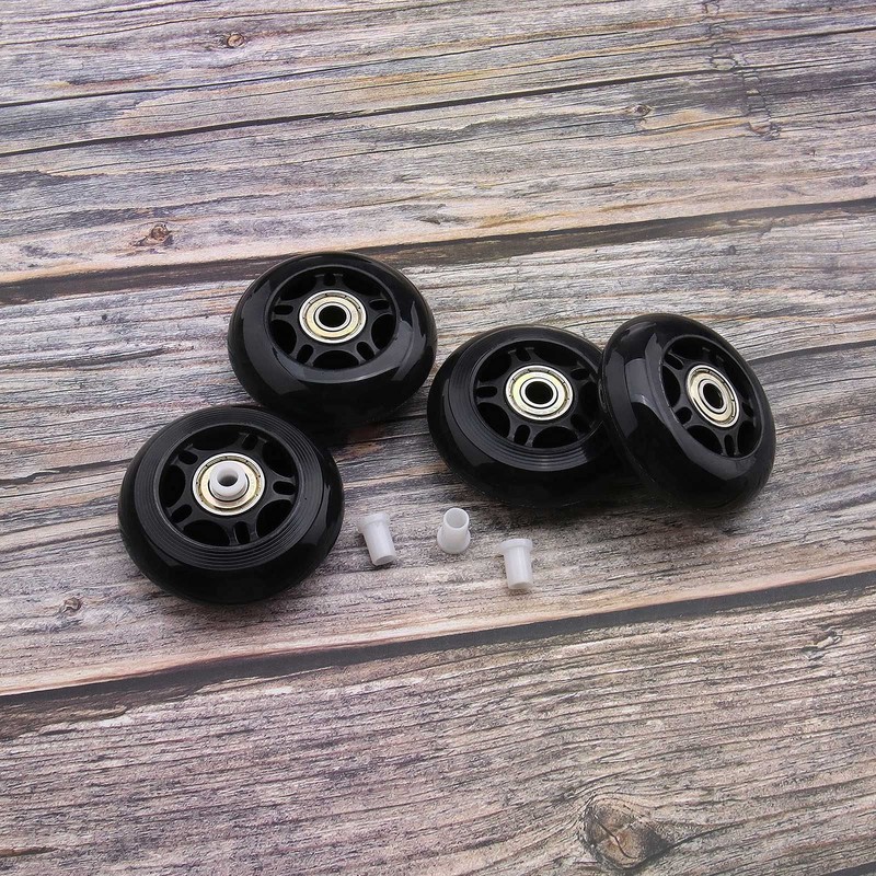 ECSiNG 8pcs 70mm 82A Skating Wheels with ABEC-7 608ZZ Bearing