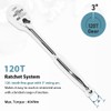 FIRSTINFO F32433C 3/8" Drive Ratchet Handle Wrench 120-Tooth Sealed Head