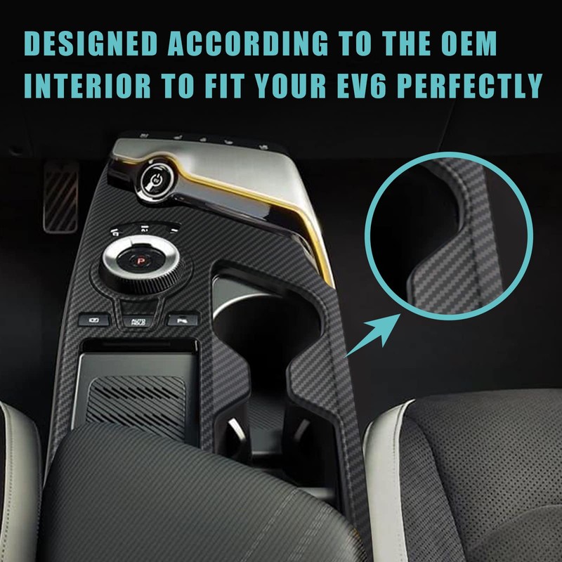 BestEvMod for EV6 Interior Decoration Trim Set of 9 Gear