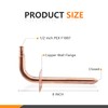 HeSun 20-Pack 1/2 Inch Barb Crimp Copper Stub Out Elbow,