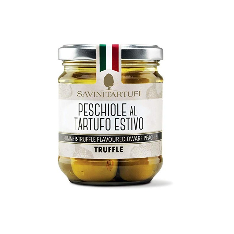 Savini Tartufi Dwarf Peaches with Truffle, 6.35 Ounce