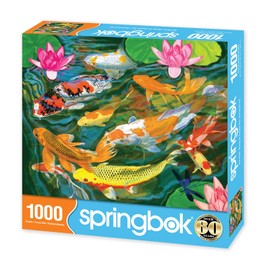 Springbok's 1000 Piece Jigsaw Puzzle Koi Pond - Made in USA