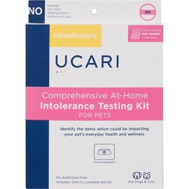 UCARI Pet Sensitivity Test | Screens for 350+ Intolerances | Food & Ingredients Analysis | Painless Home Test Hair Sample Method | Results in 48 Hours | Cats & Dogs