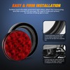 Nilight - TL-18 2PCS 4" Round Red LED Trailer Tail