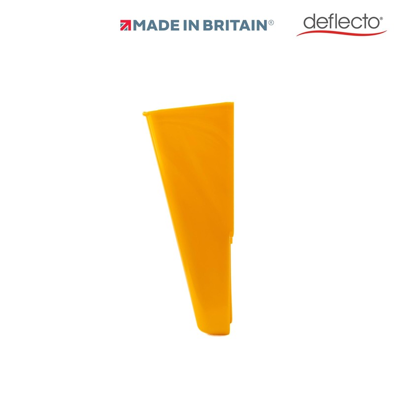 Deflecto Yellow Portrait A4 Wall Mounted Document Holder with Antimicrobial