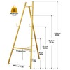 Yruzqne Gold Easel Stand for Wedding Signs with Adjustable Chain,