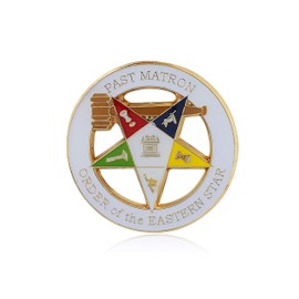 Past Matron Order of The Eastern Star Lapel Pin (1.25 inches - Masonic)