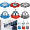 Set of 9 Nylon Wire Cup Brush, Wire Brushes Nylon