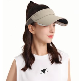 lulupila Unisex Visoren Cap Sonne Hut Verstellbare Krempe Running Sonnenhut UV-beständiger Tennishut und Golfhut (DE/NL/SE/PL, Alphanumerisch, Einheitsgröße, Grün)