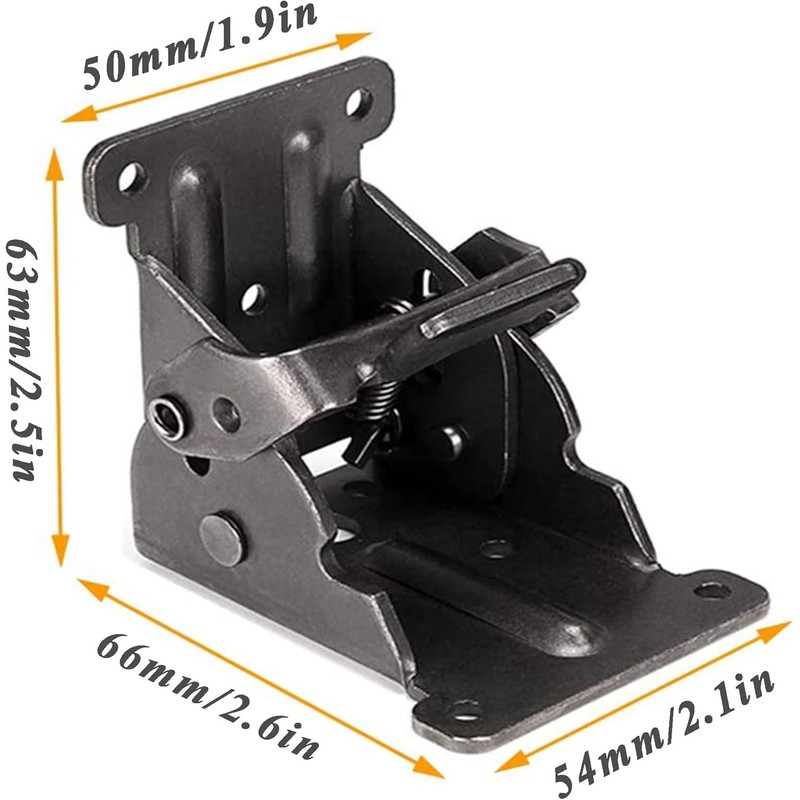 DXIA 4 Pack Folding Lock Extension Table Bed Leg Feet