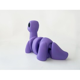 Big Baby Bronto 3-D Printed Cute Fidget (Purple)