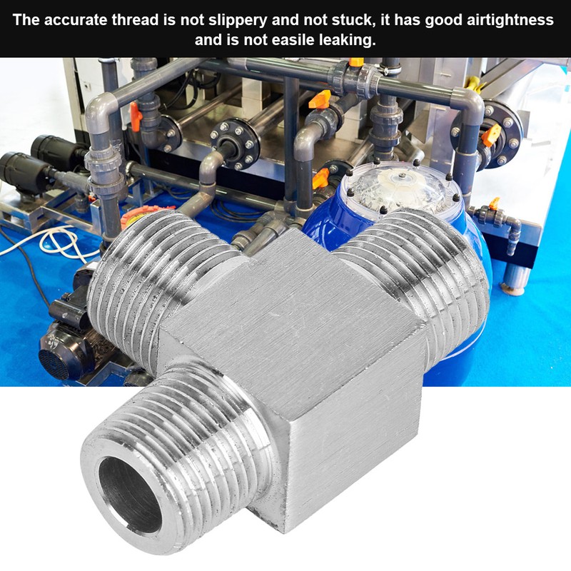 3 Way Pipe Fittings 304 Stainless Steel Male Thread Pipe