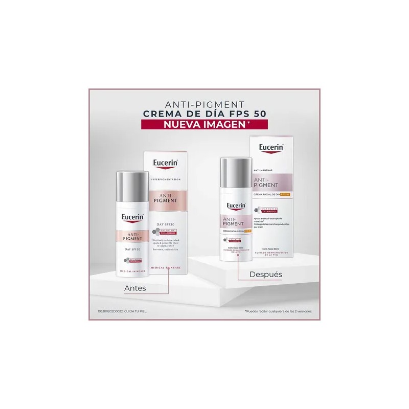 Eucerin Anti-Pigment Crema Facial de Día Antimanchas FPS 30, 50